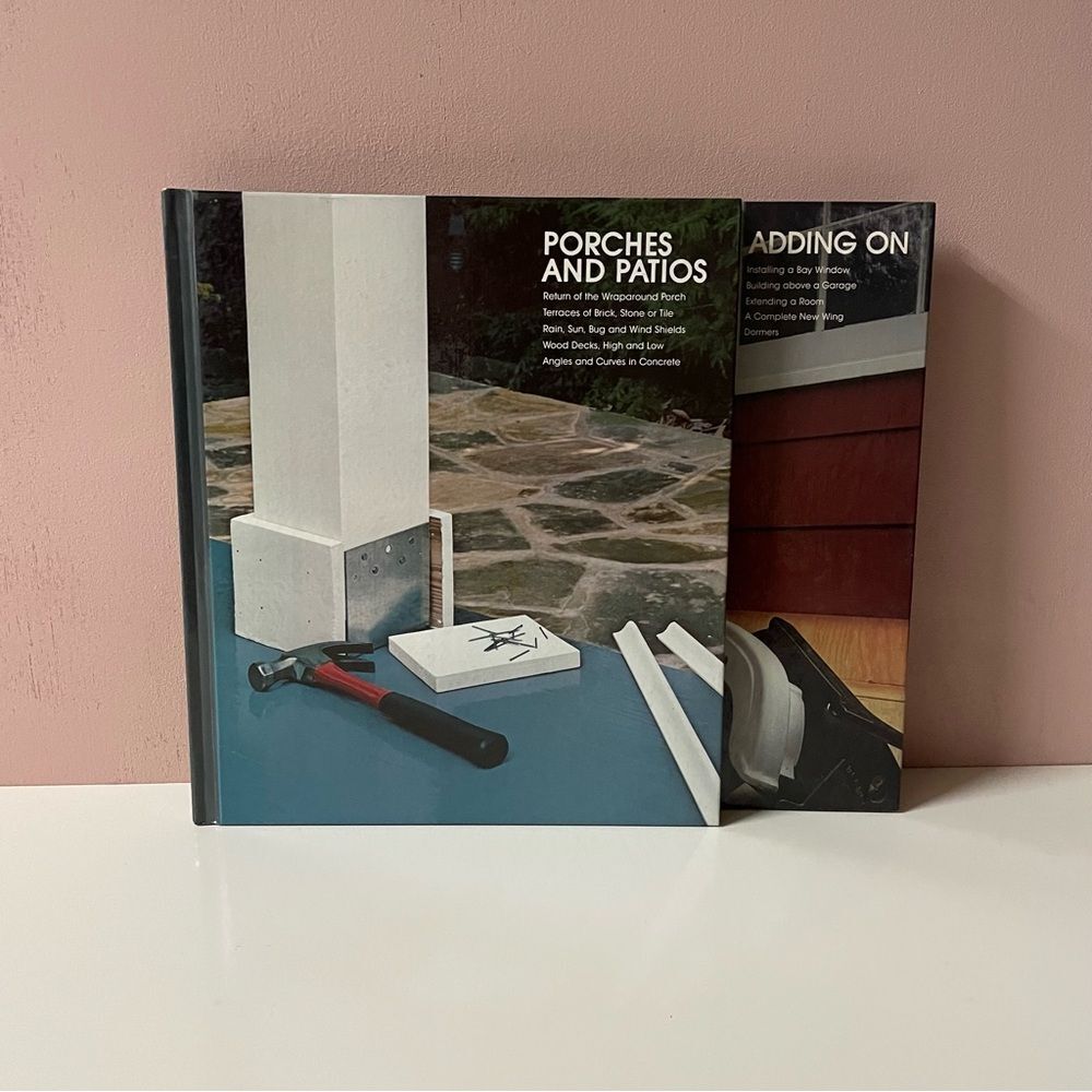 Vintage Porches and Patios & Adding On Home Improvement Hardcover Books EUC
